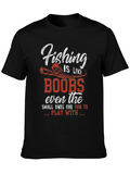 Fishing Like Boobs T-Shirt - Funny Graphic Tee