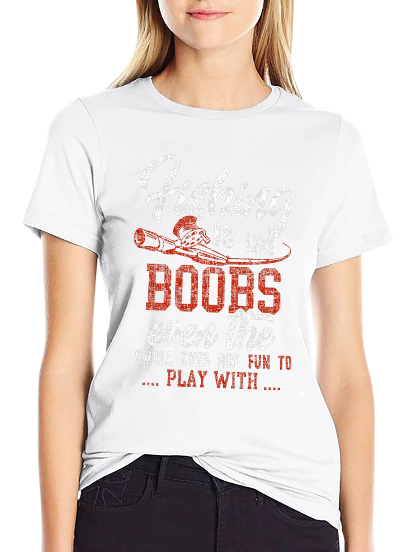 Fishing Like Boobs T-Shirt - Funny Graphic Tee
