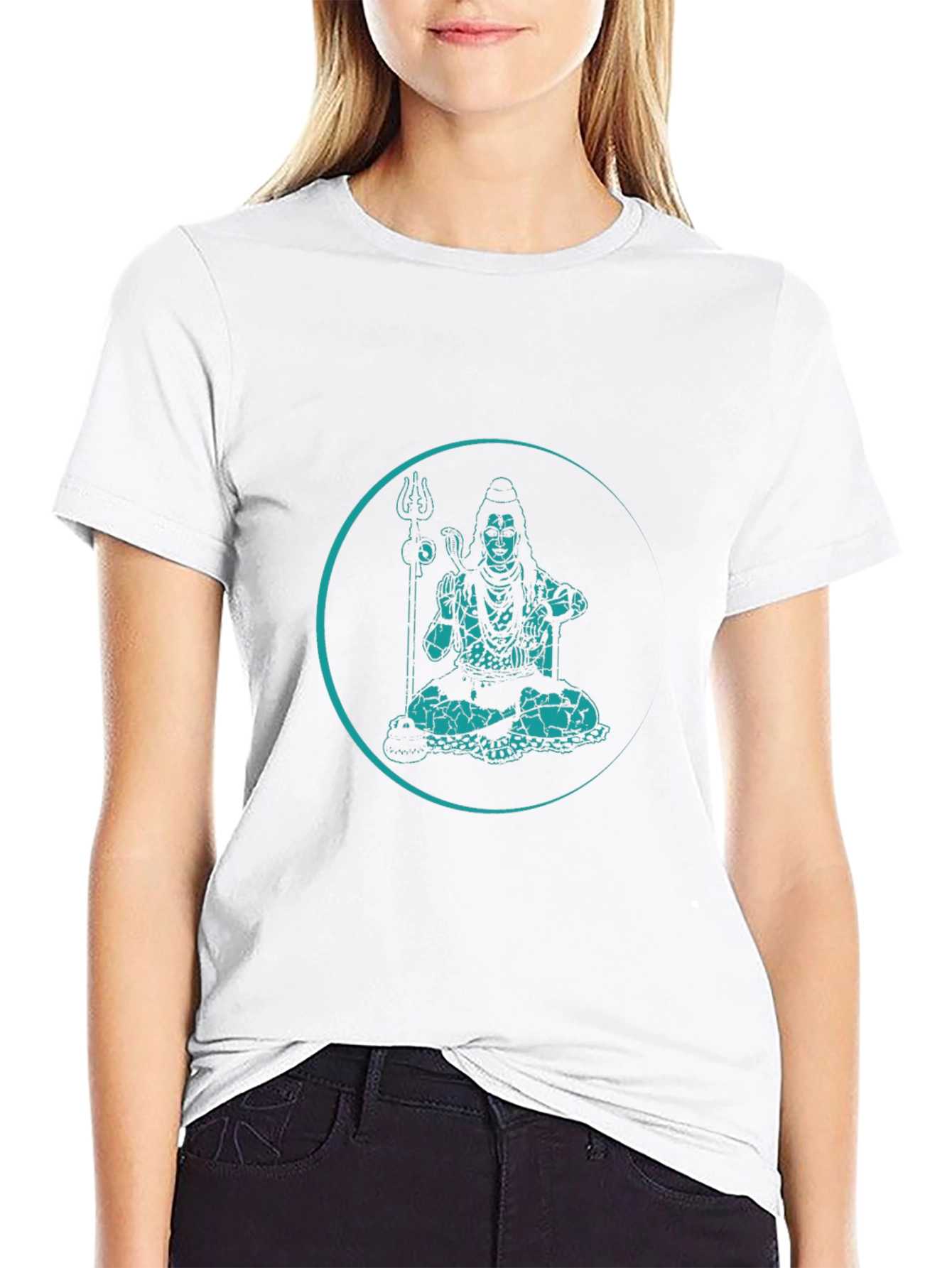 Shiva Graphic Print Black T-Shirt