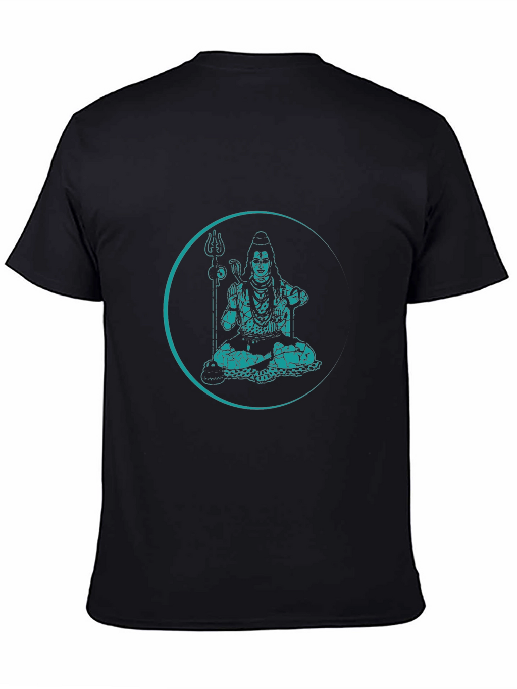 Shiva Graphic Print Black T-Shirt
