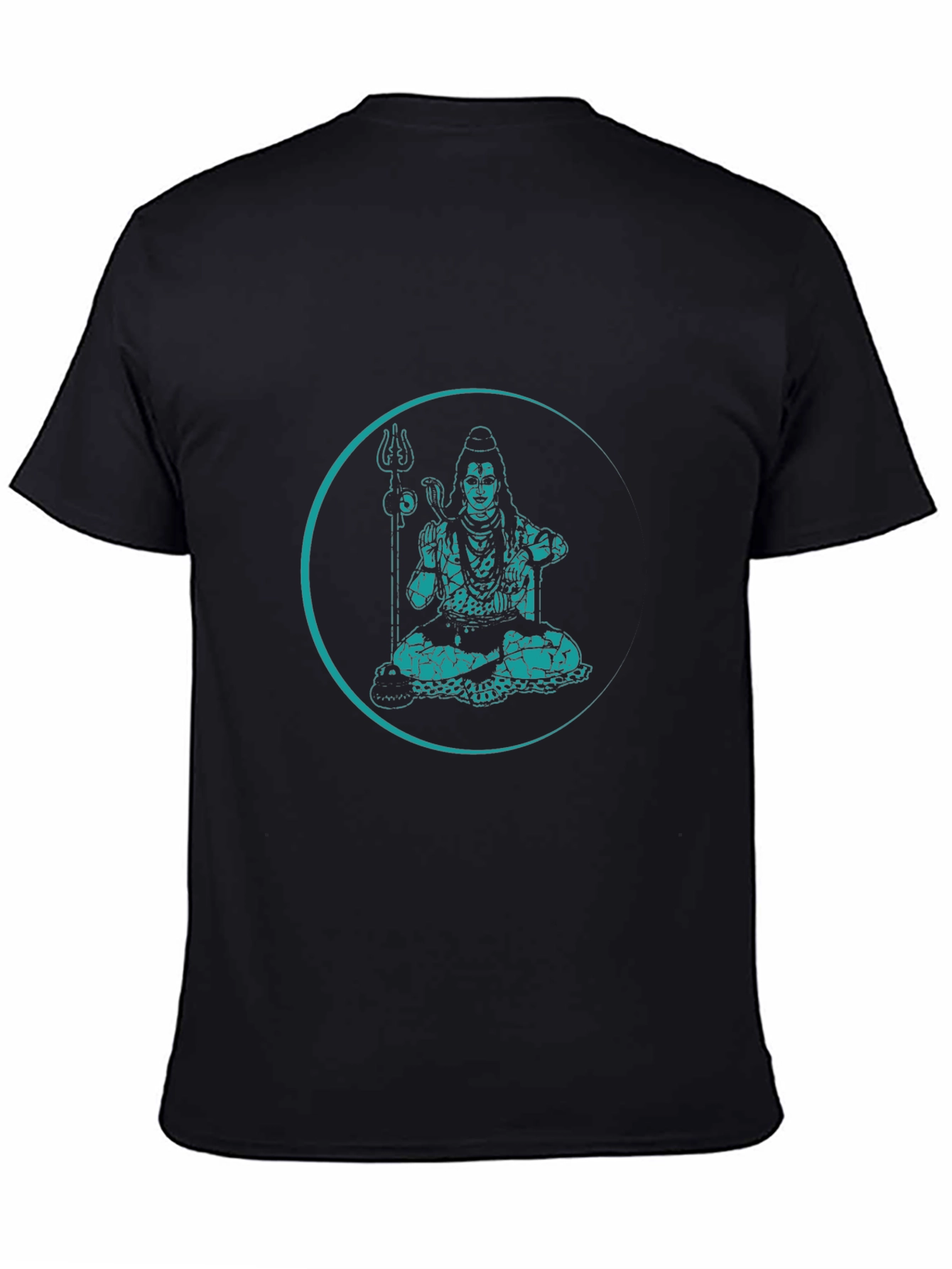 Shiva Graphic Print Black T-Shirt