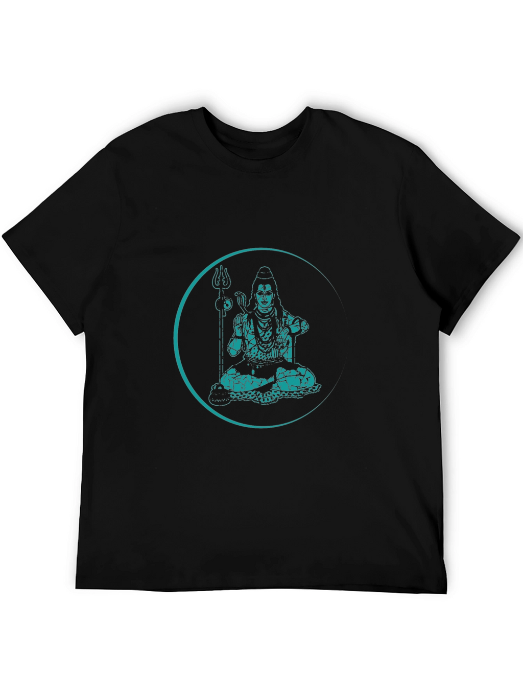 Shiva Graphic Print Black T-Shirt