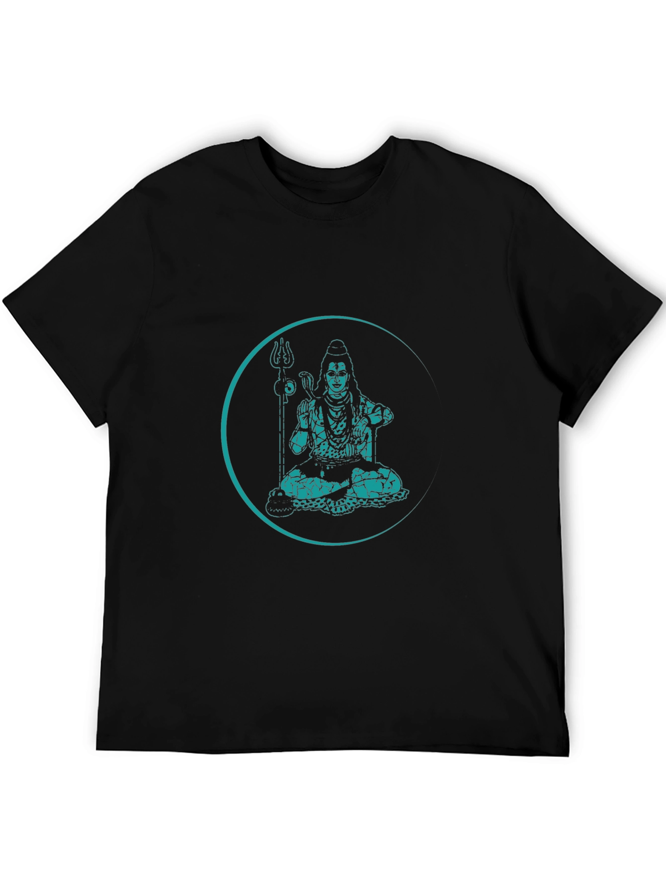 Shiva Graphic Print Black T-Shirt