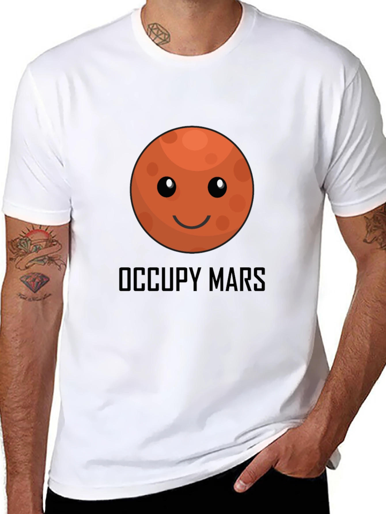 Occupy Mars Graphic T-Shirt - Martian Invasion Tee