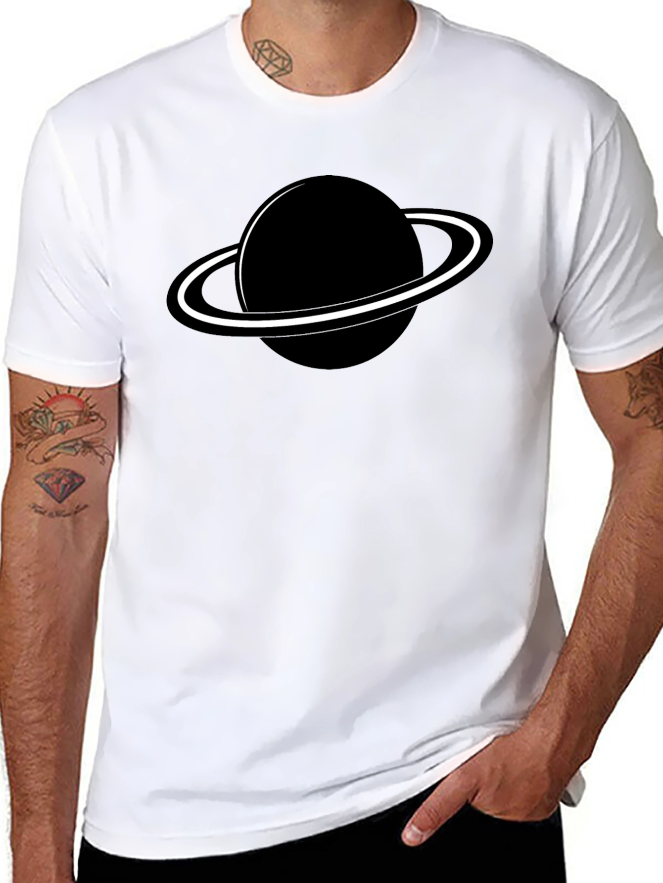 Planet Graphic T-Shirt - Casual Cotton Tee