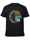 Happy 100th Day T-Shirt - Sunflower Design