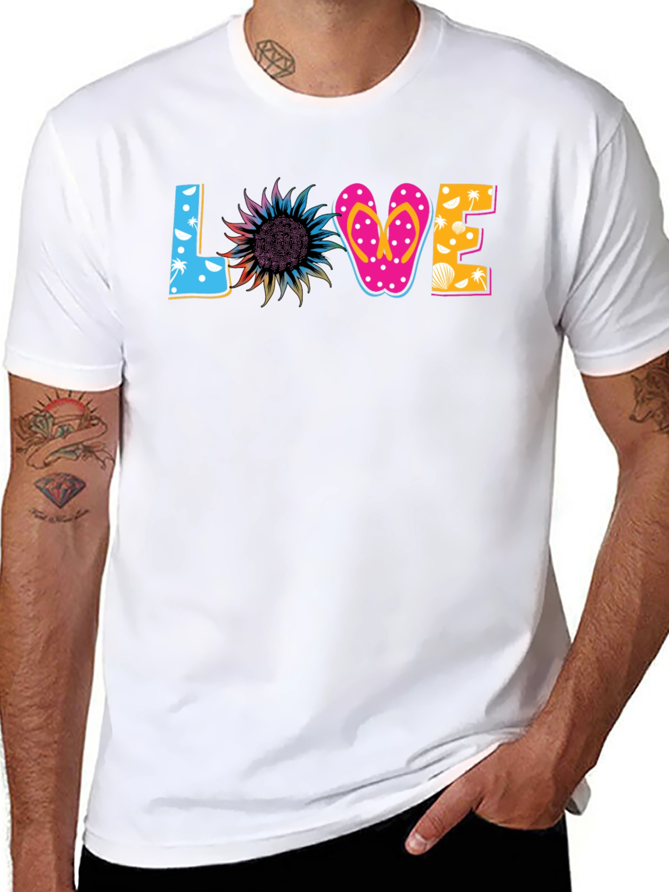 Love Beach Themed Graphic Tee