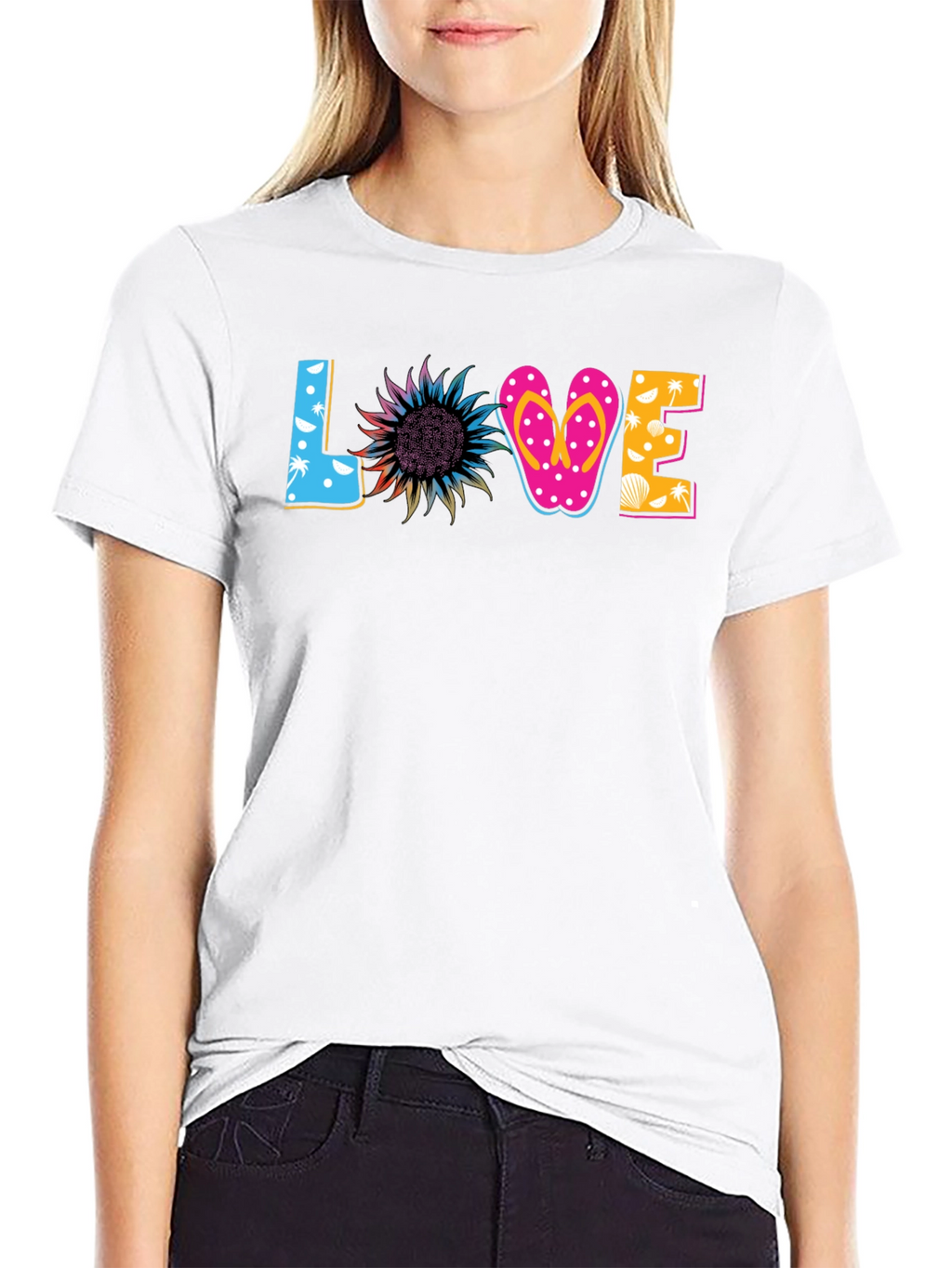 Love Beach Themed Graphic Tee