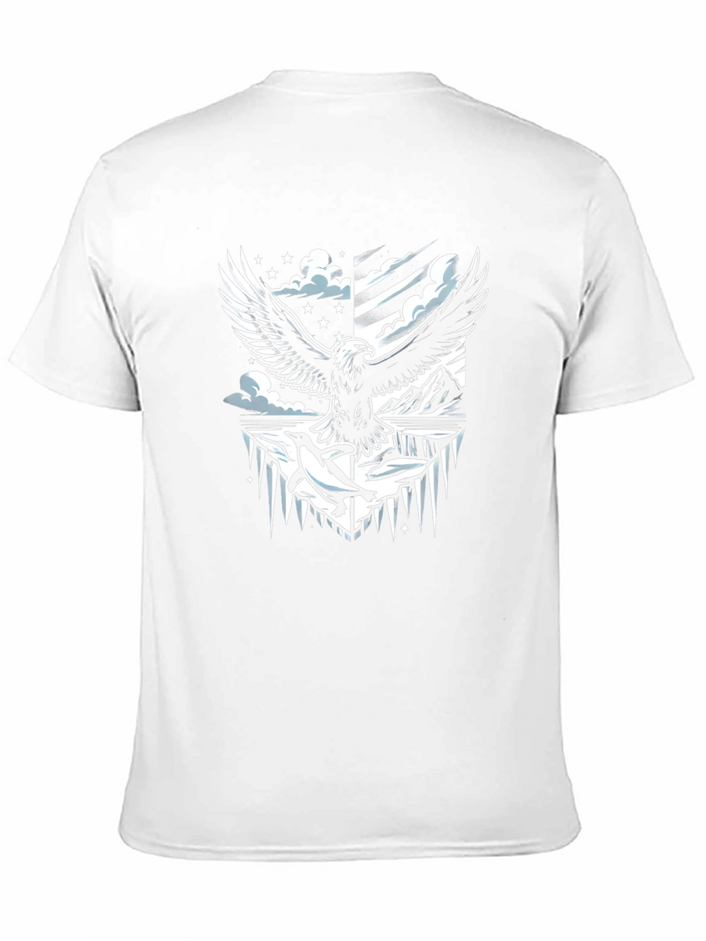 Eagle & Penguin Graphic Tee - Cool Design