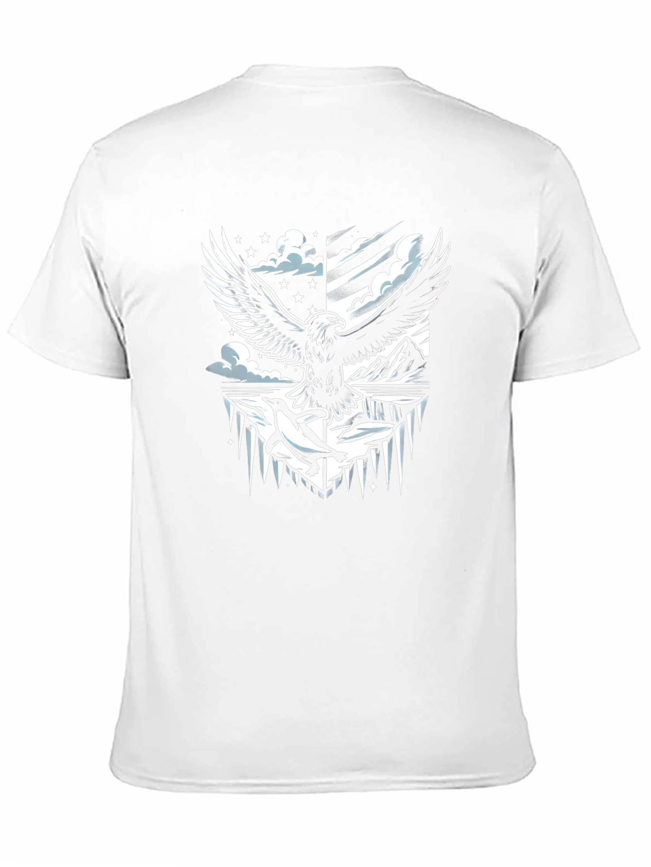 Eagle & Penguin Graphic Tee - Cool Design