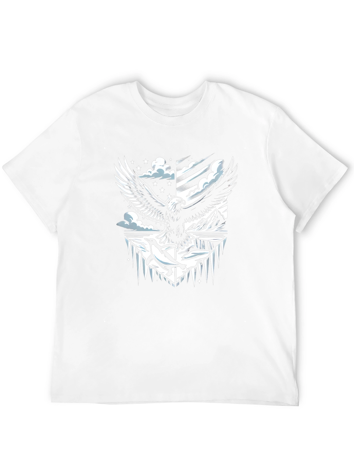 Eagle & Penguin Graphic Tee - Cool Design