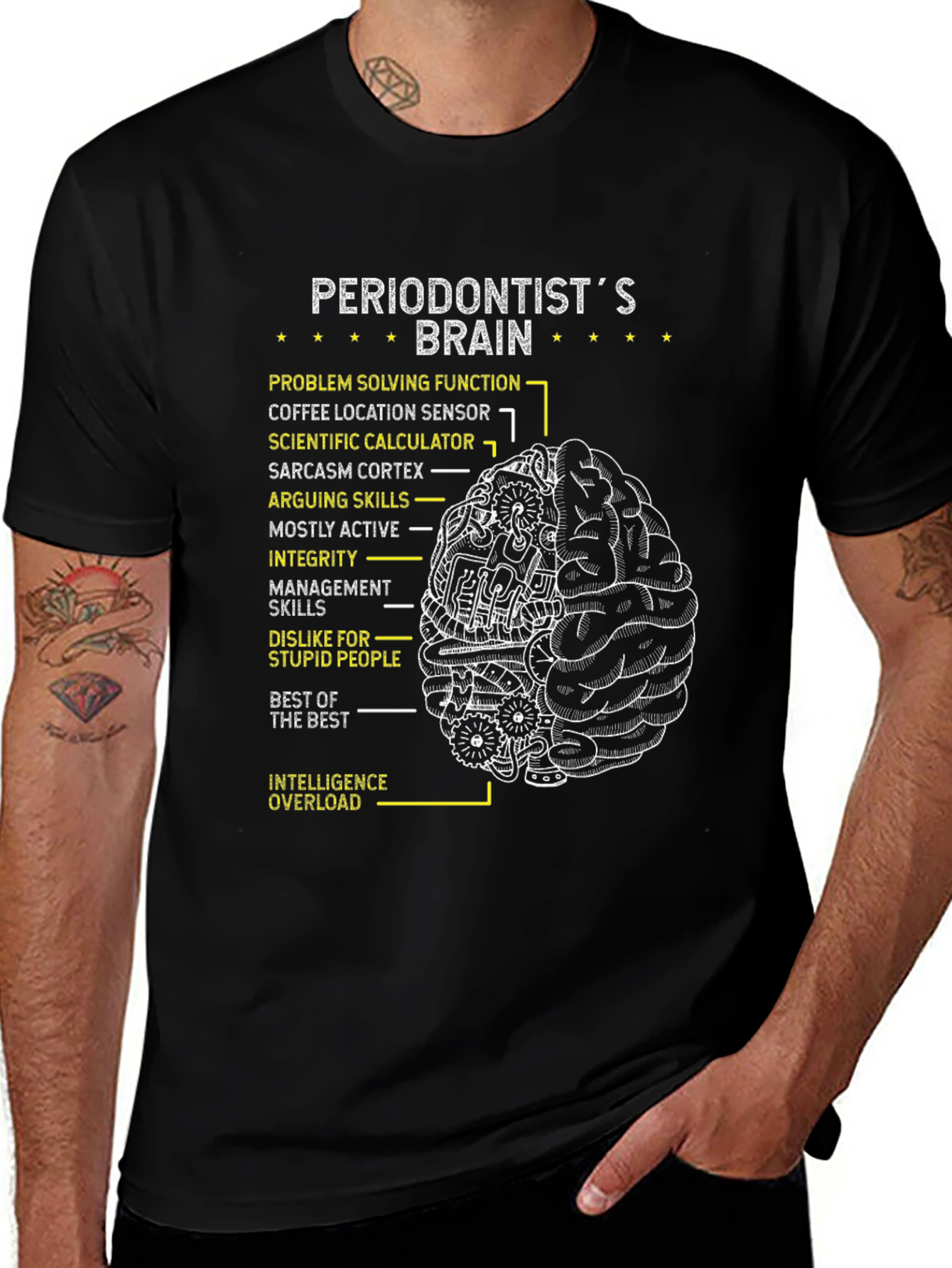 Periodontist Brain T-Shirt - Gift for Dentist