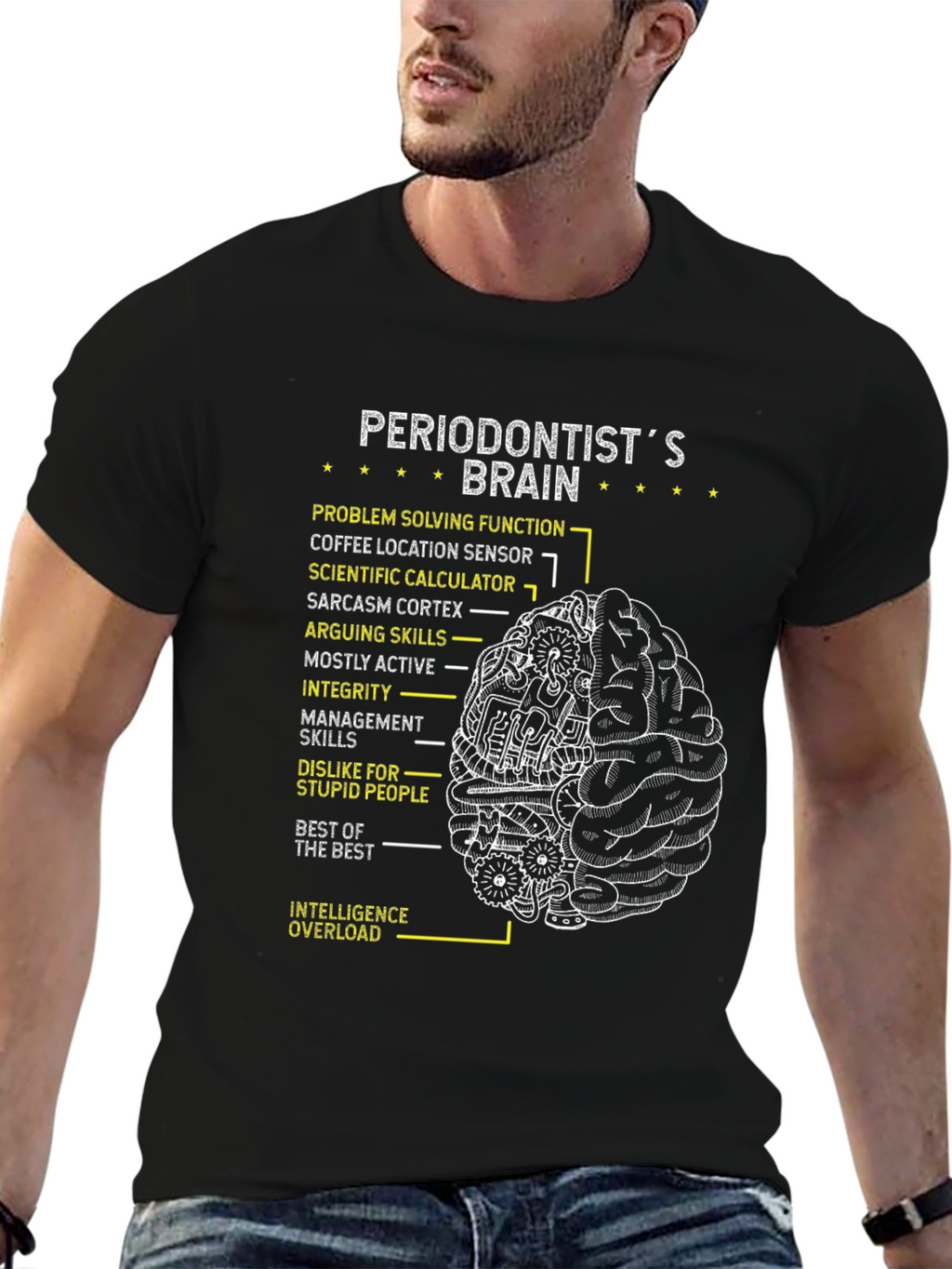 Periodontist Brain T-Shirt - Gift for Dentist