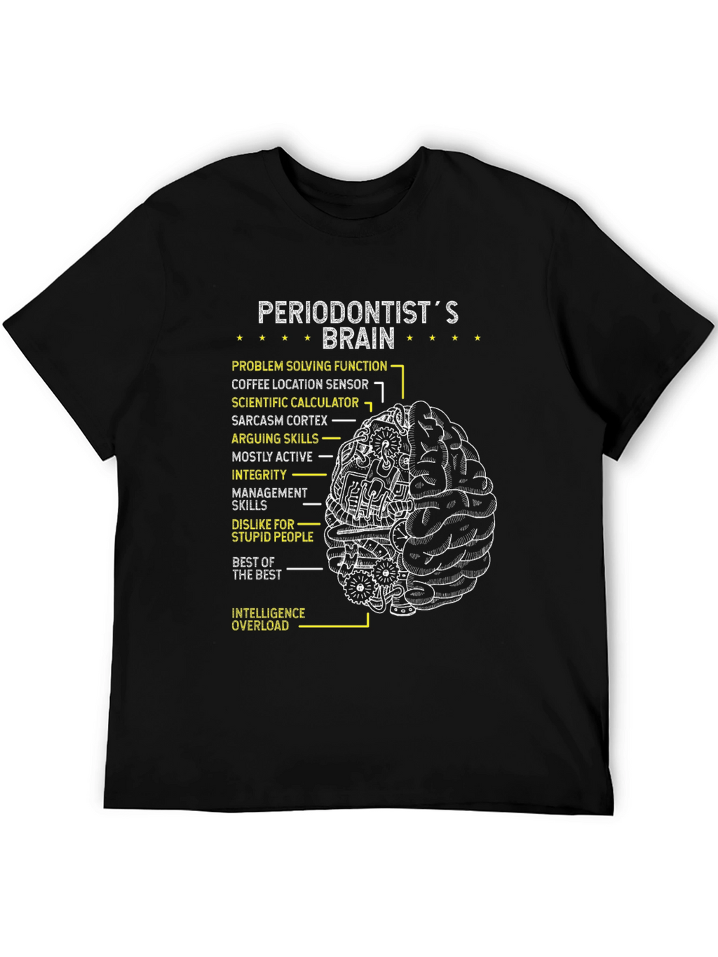 Periodontist Brain T-Shirt - Gift for Dentist