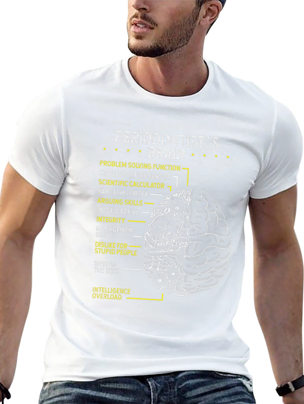 Periodontist Brain T-Shirt - Gift for Dentist