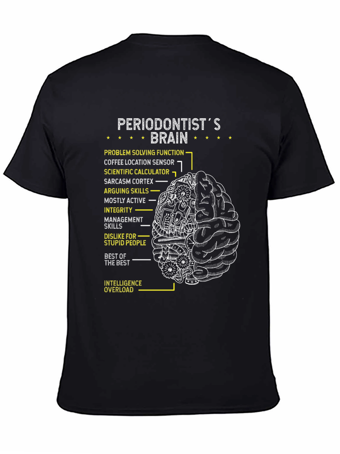 Periodontist Brain T-Shirt - Gift for Dentist