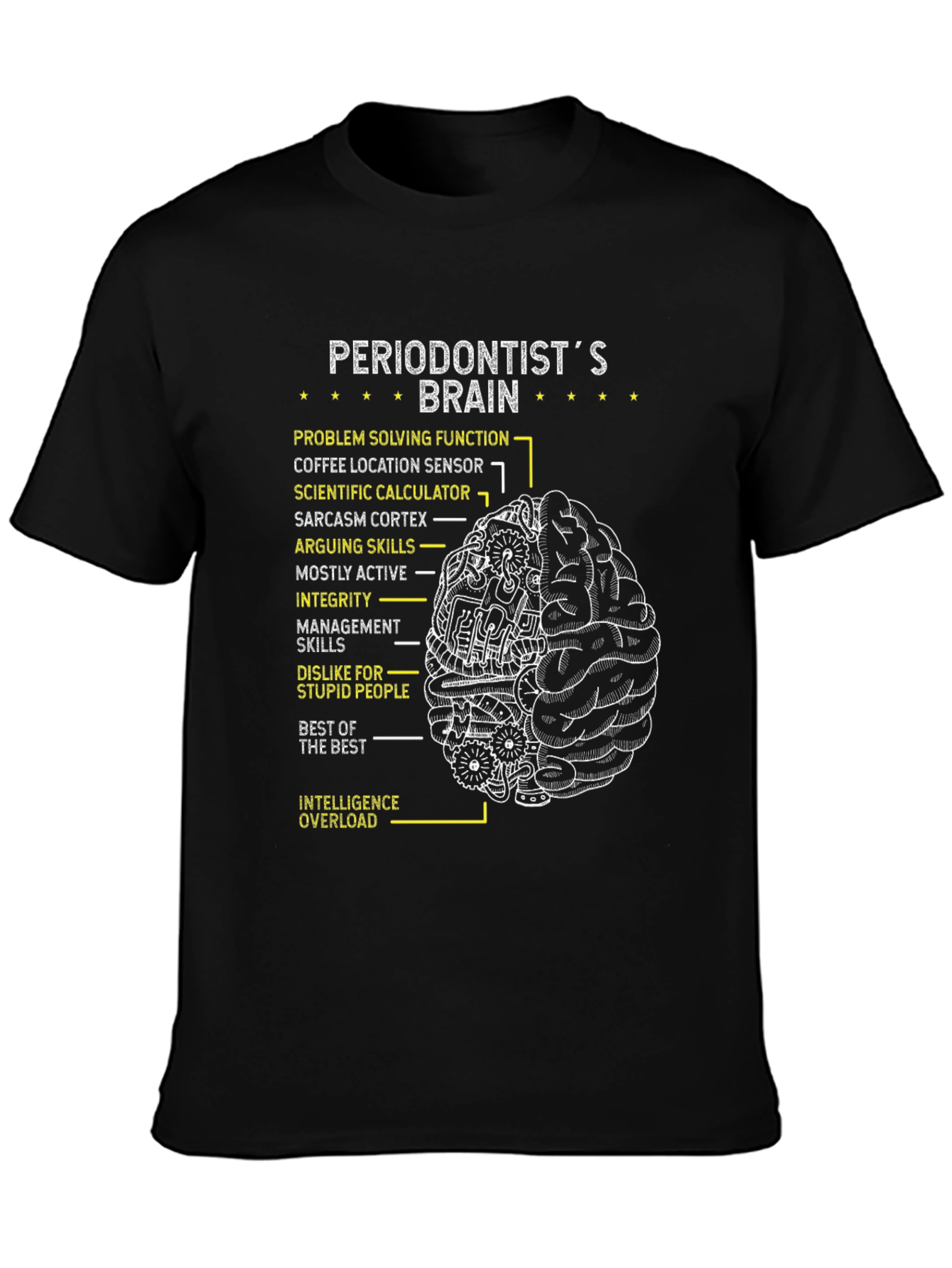 Periodontist Brain T-Shirt - Gift for Dentist