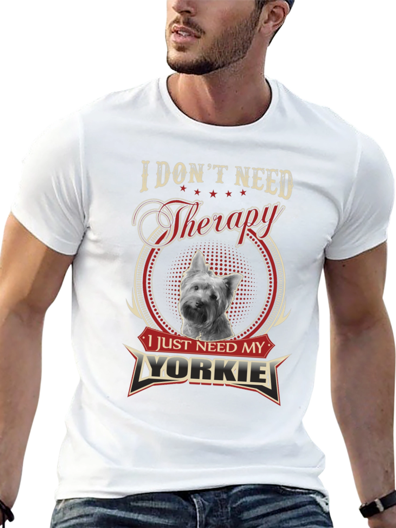 I Dont Need Therapy Just My Yorkie T-Shirt