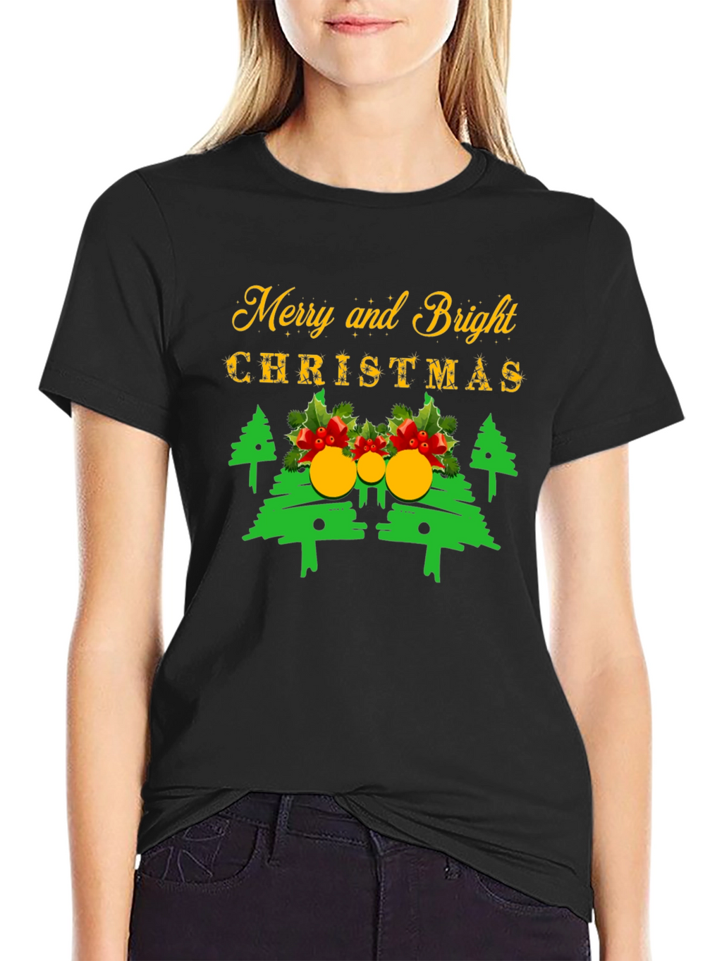 Merry & Bright Christmas T-Shirt