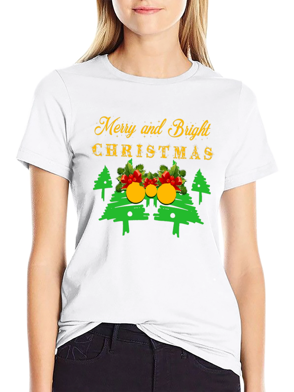 Merry & Bright Christmas T-Shirt