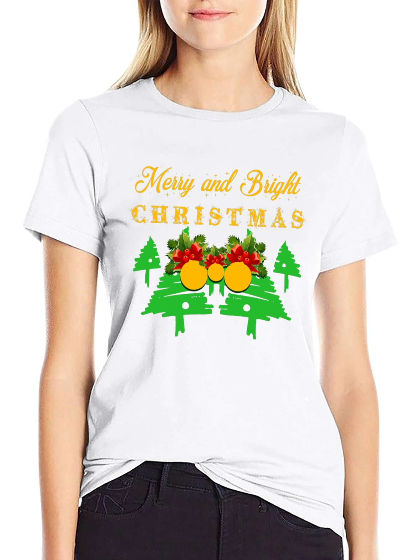 Merry & Bright Christmas T-Shirt