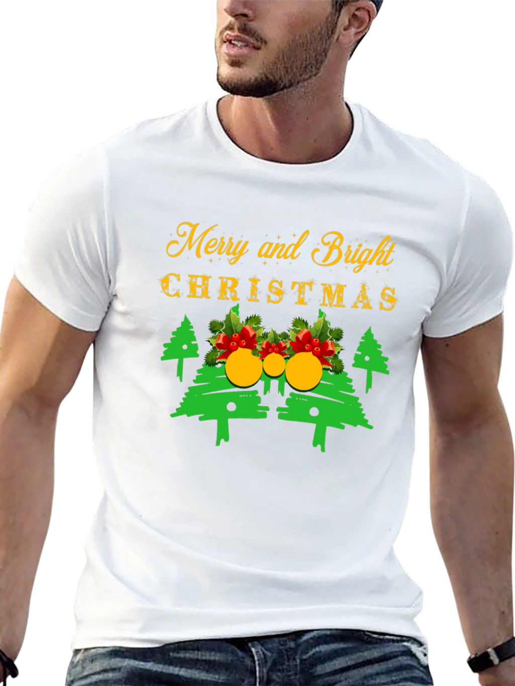 Merry & Bright Christmas T-Shirt