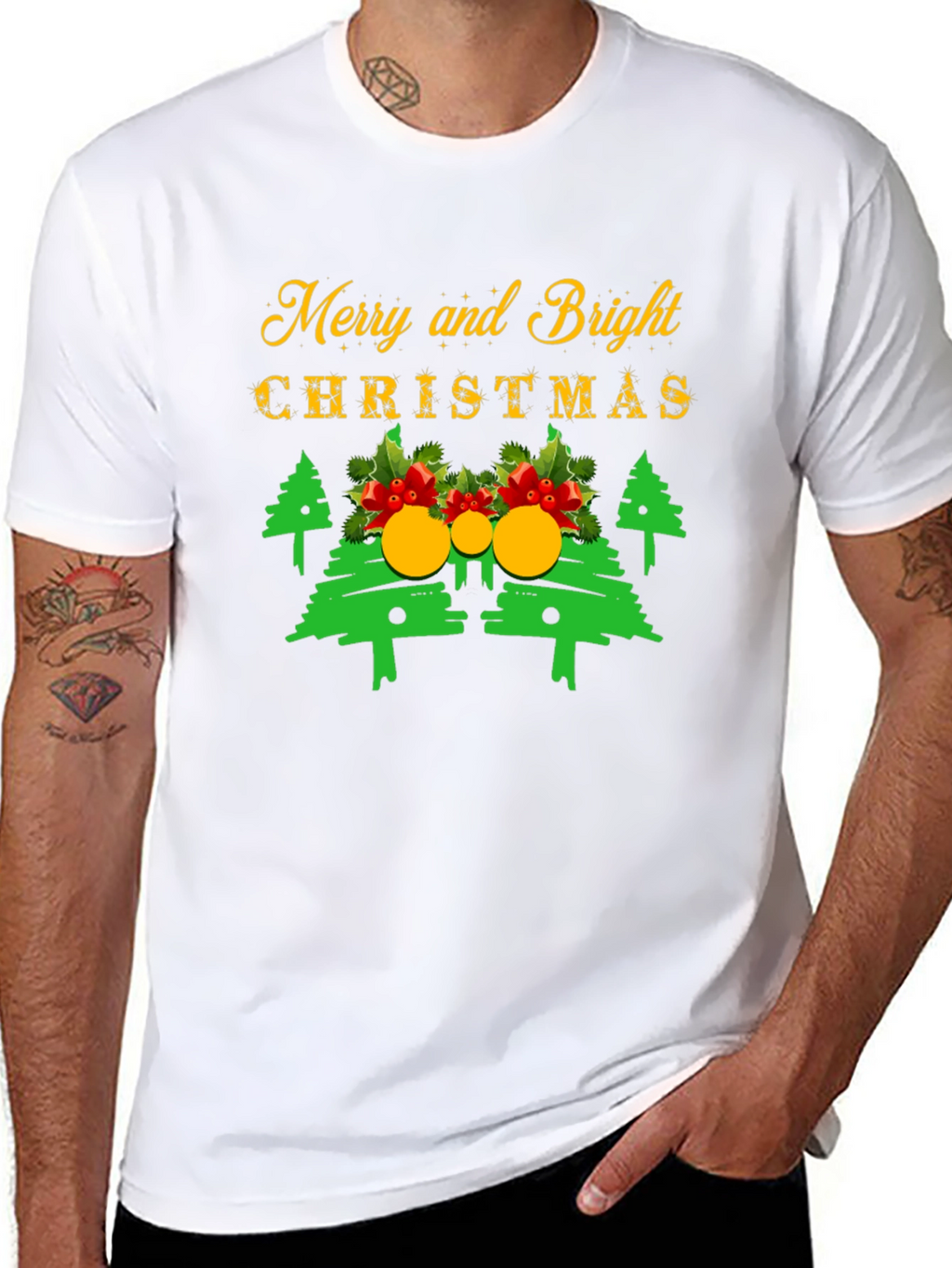 Merry & Bright Christmas T-Shirt