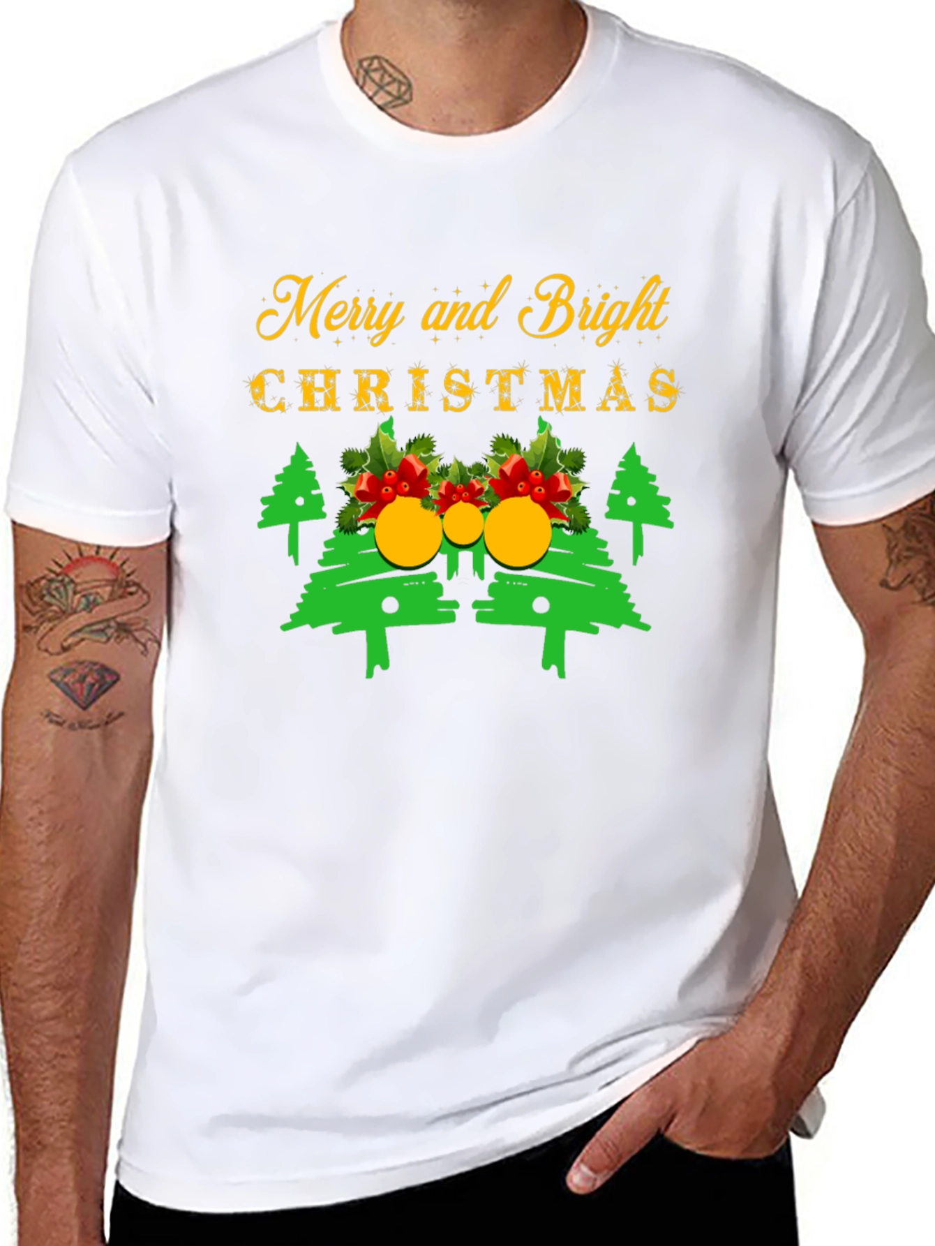 Merry & Bright Christmas T-Shirt