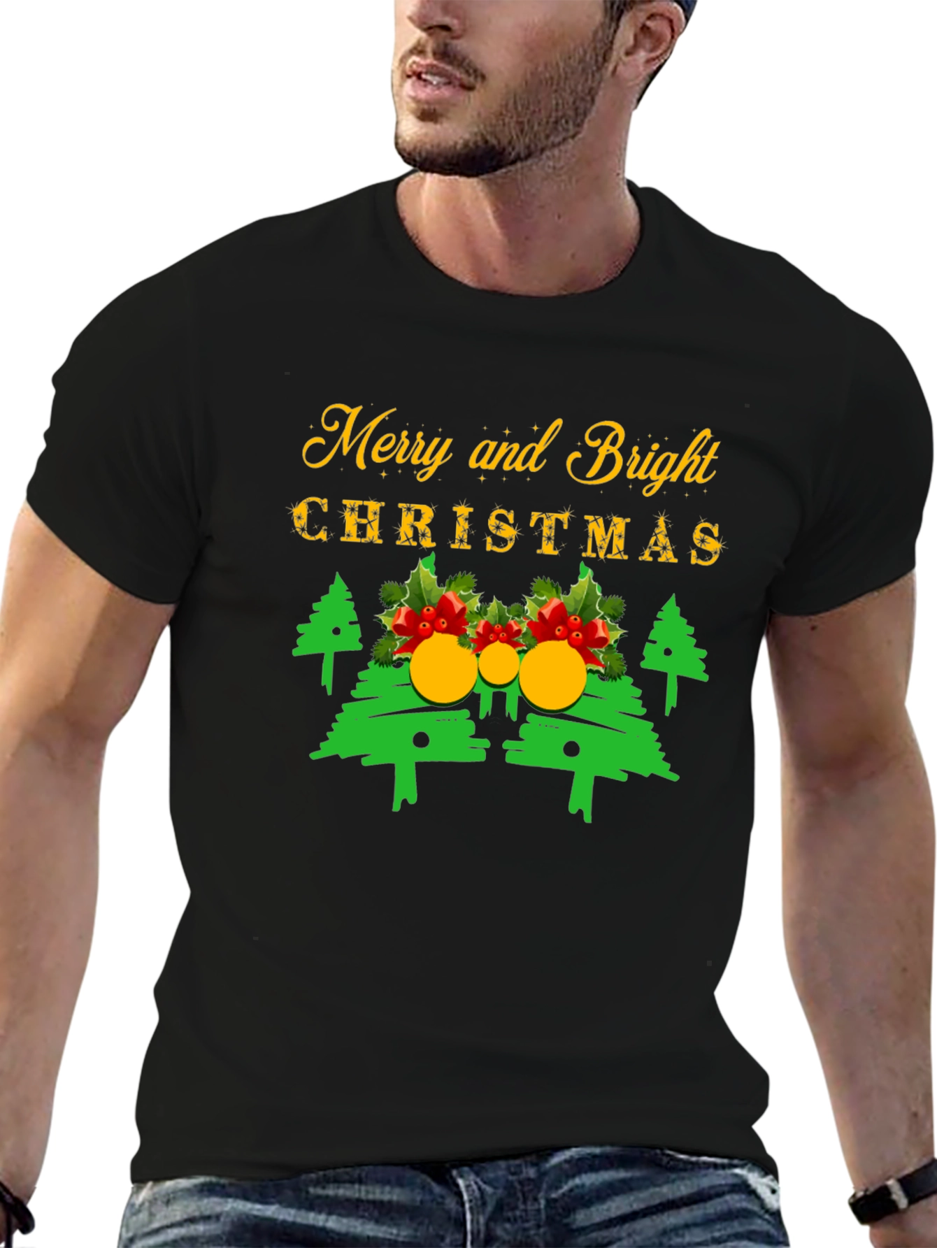 Merry & Bright Christmas T-Shirt