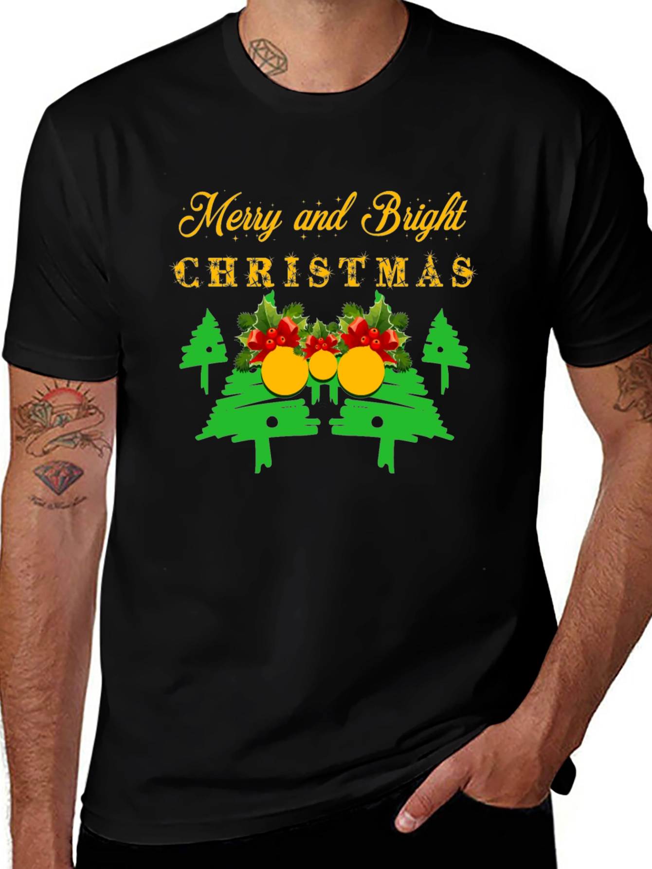 Merry & Bright Christmas T-Shirt