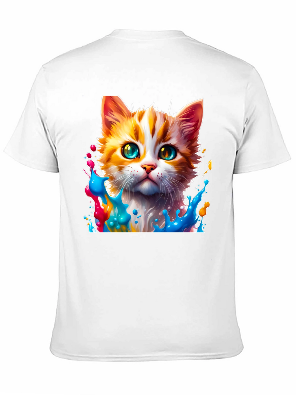 Colorful Cat Splash T-Shirt