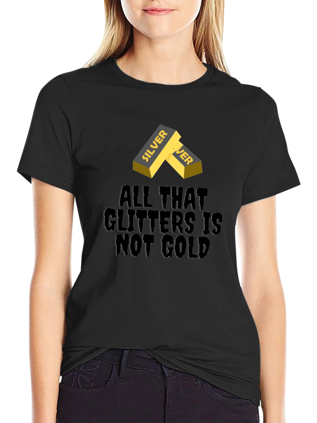 Silver Ingot Tee - All That Glitters Isnt Gold