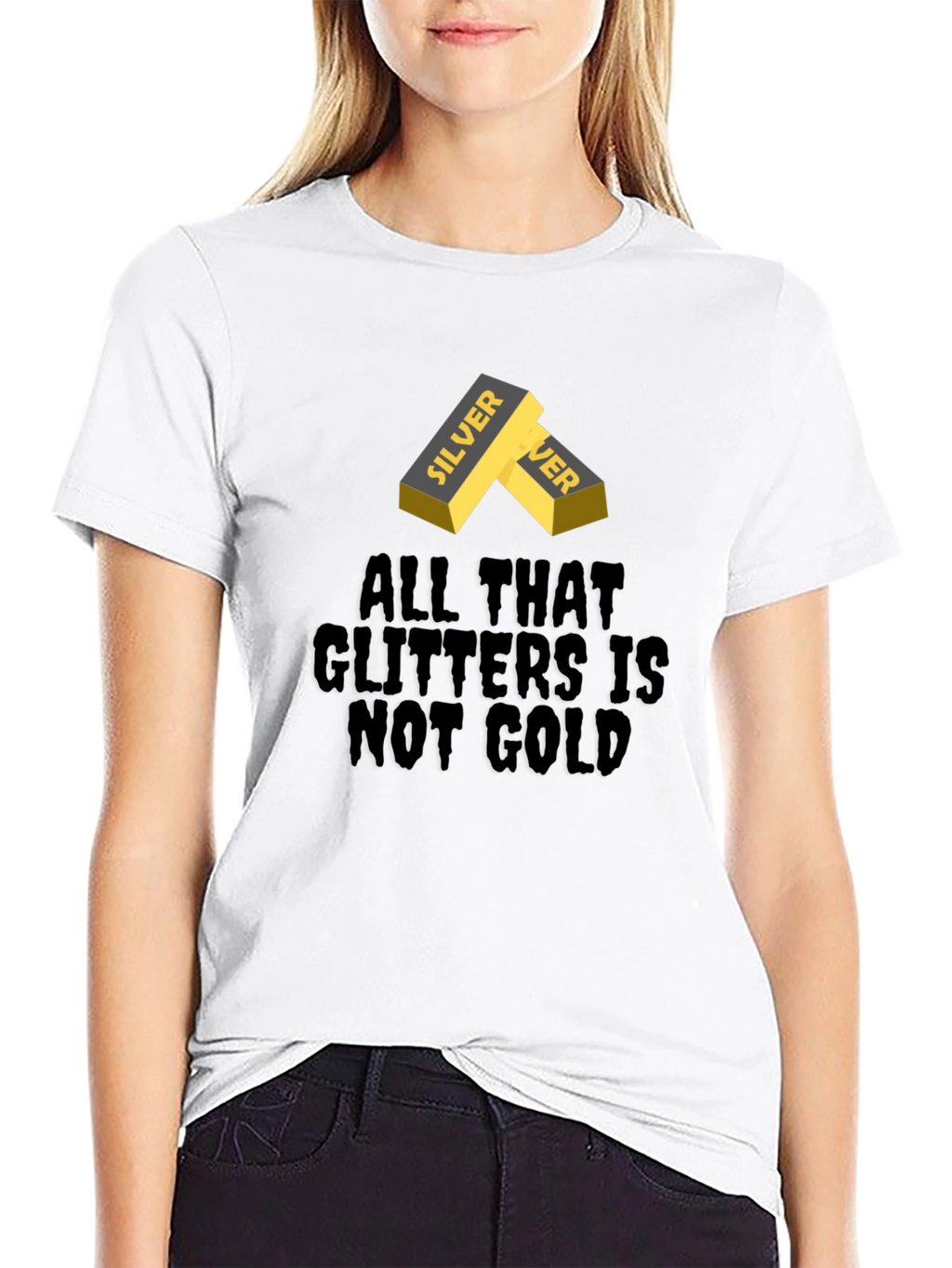 Silver Ingot Tee - All That Glitters Isnt Gold