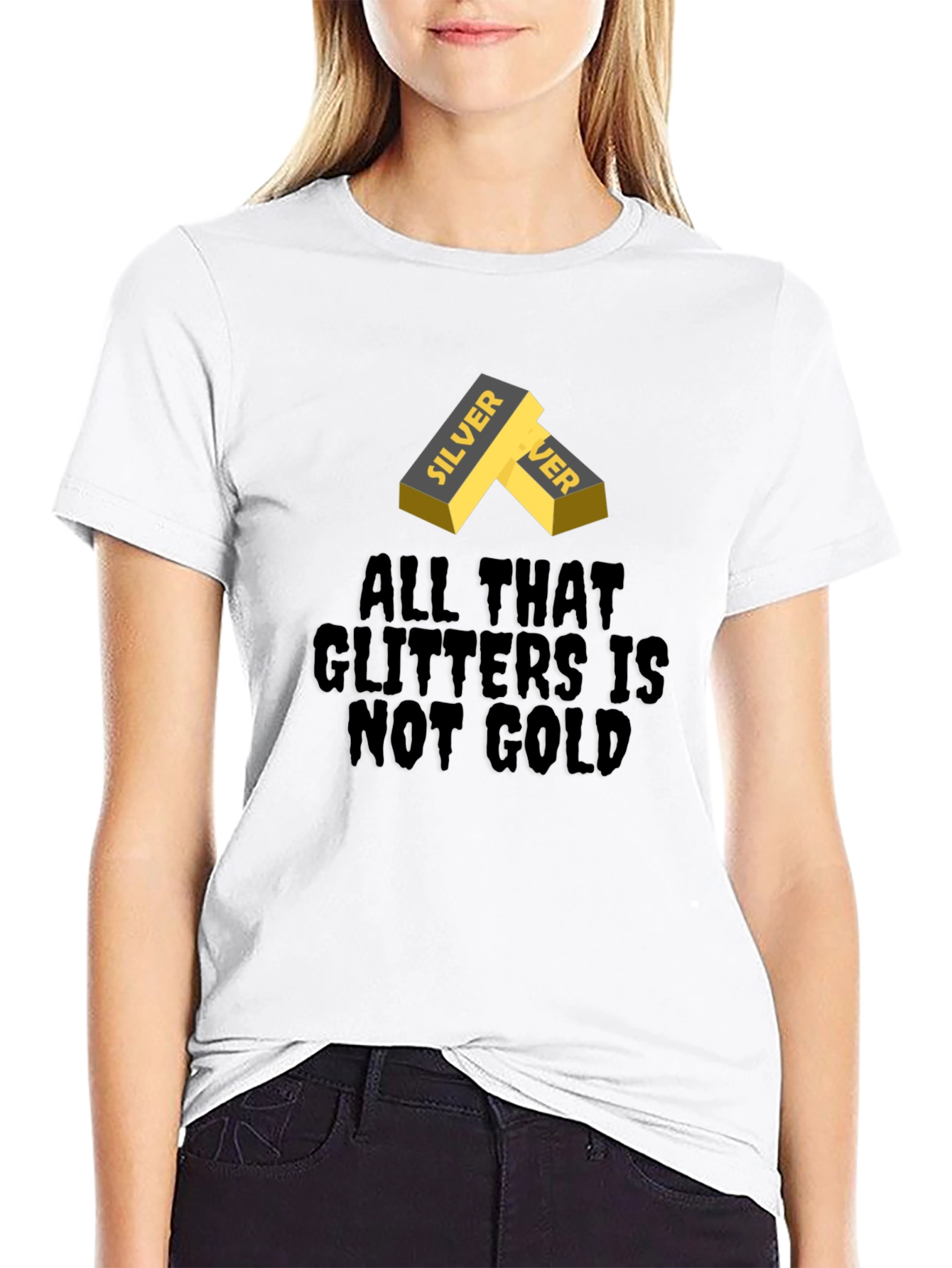 Silver Ingot Tee - All That Glitters Isnt Gold