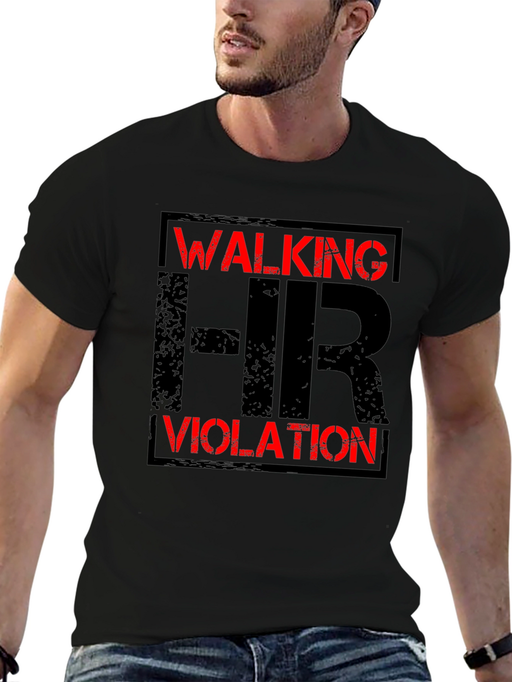 Walking HR Violation Graphic T-Shirt