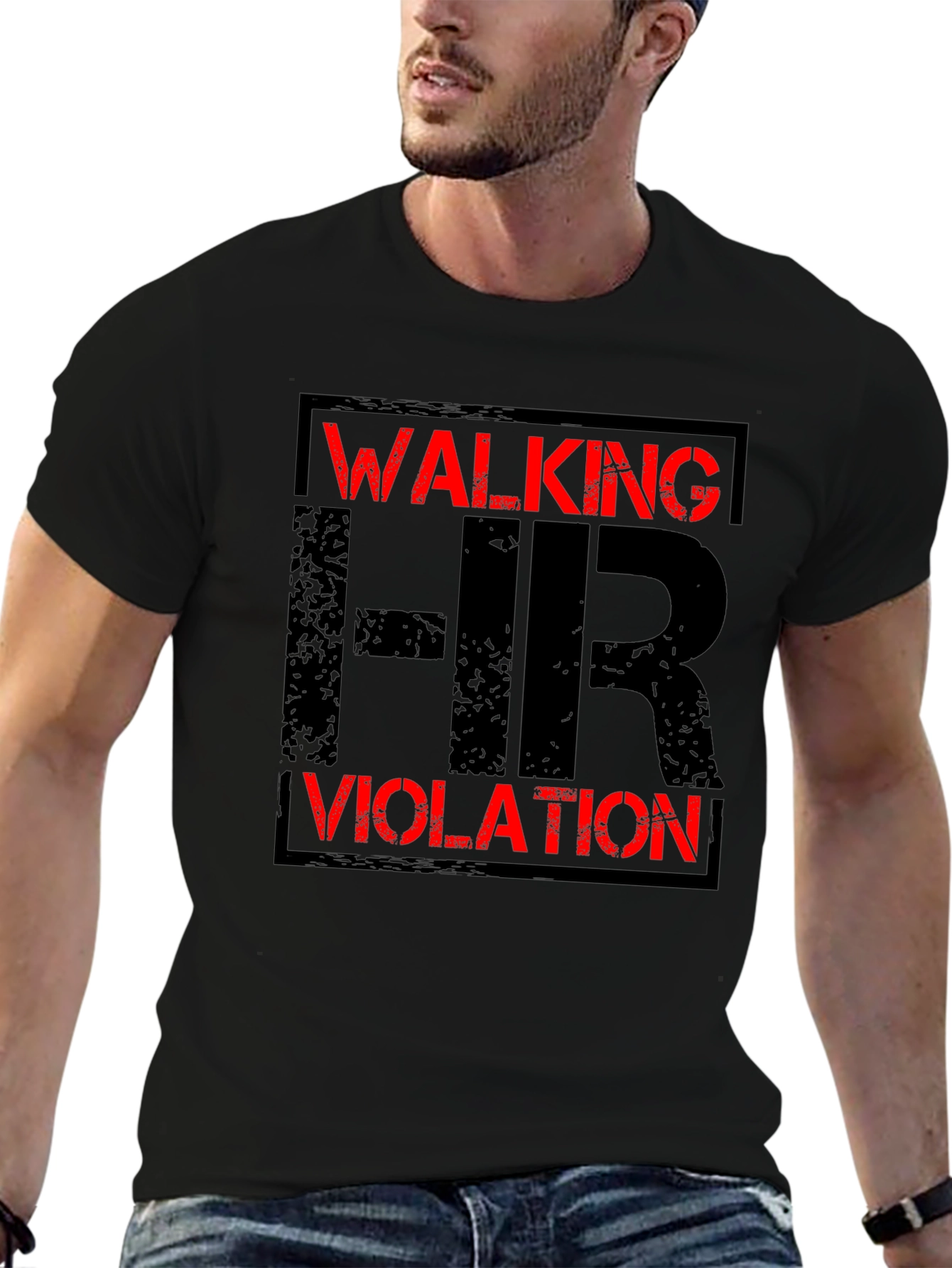 Walking HR Violation Graphic T-Shirt
