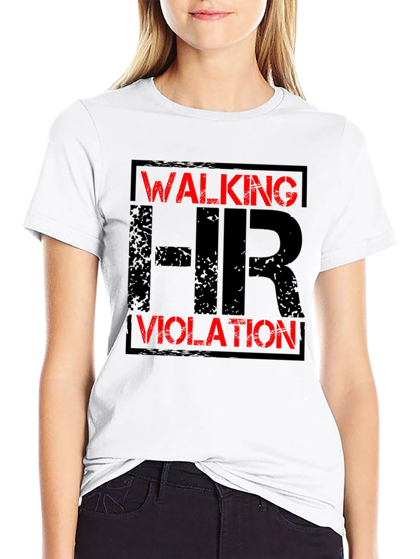 Walking HR Violation Graphic T-Shirt