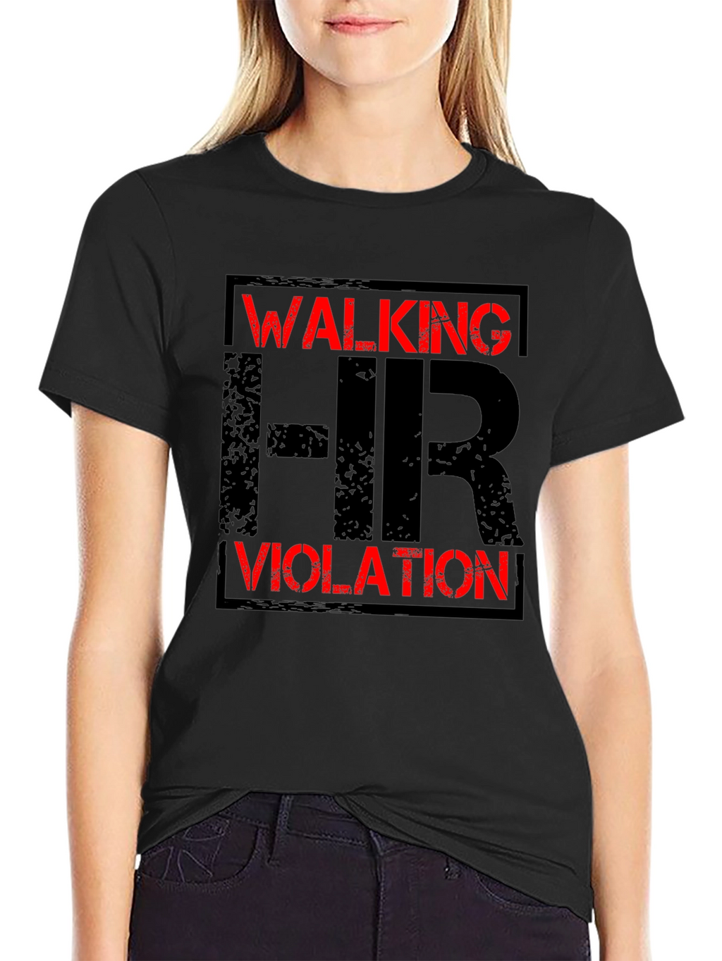 Walking HR Violation Graphic T-Shirt