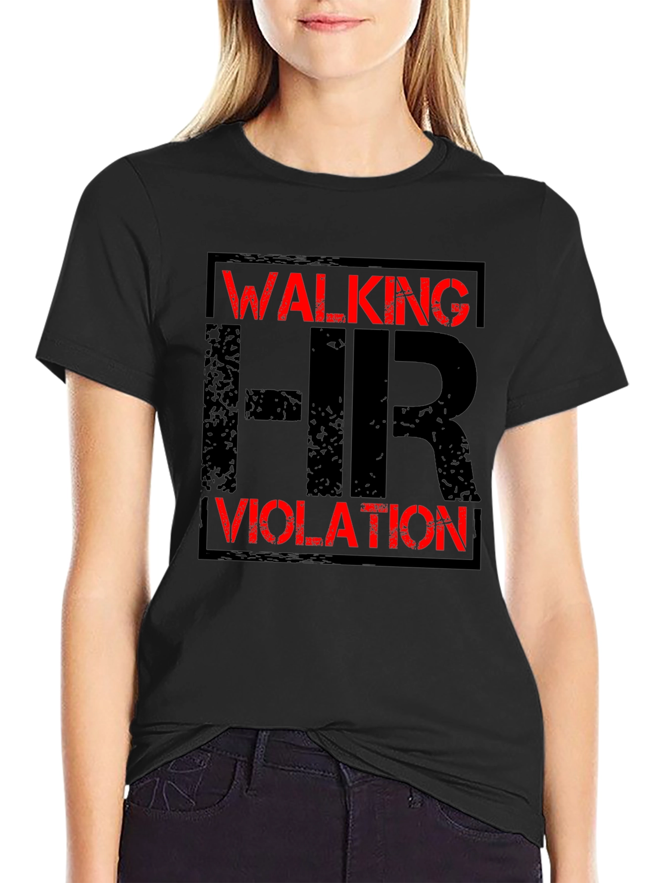 Walking HR Violation Graphic T-Shirt