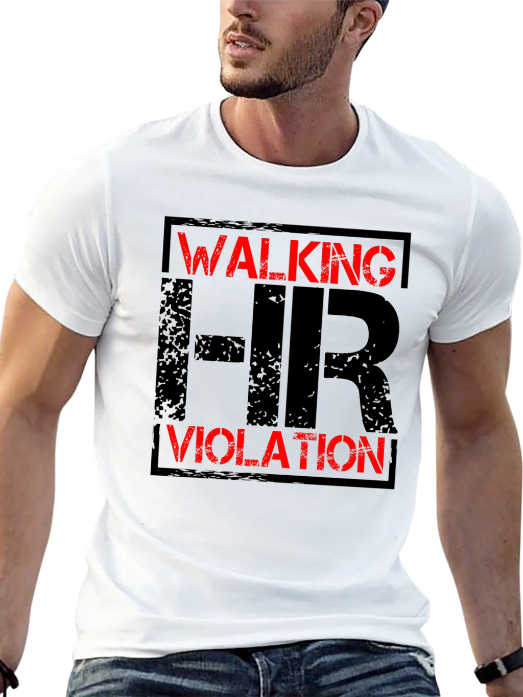 Walking HR Violation Graphic T-Shirt