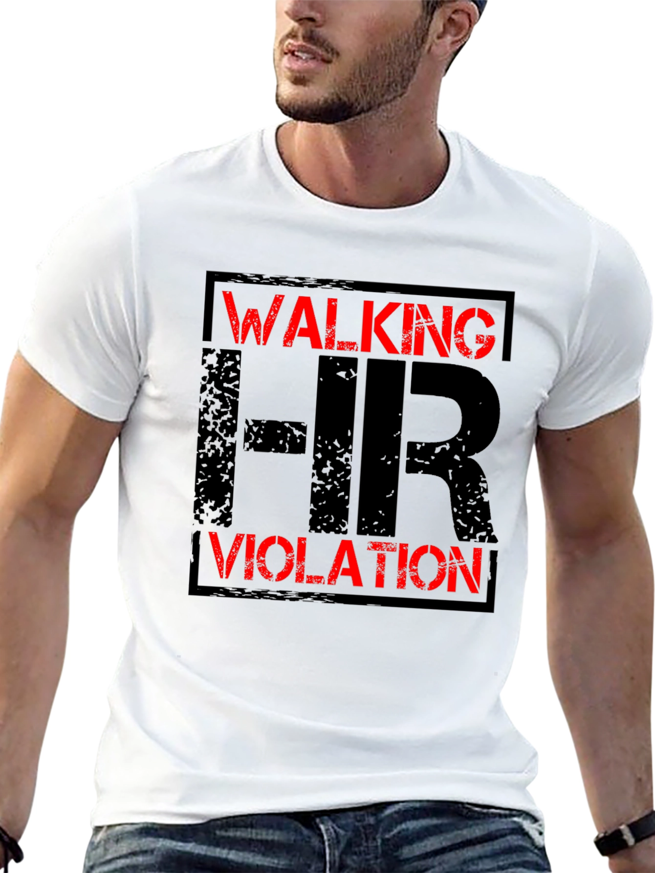 Walking HR Violation Graphic T-Shirt