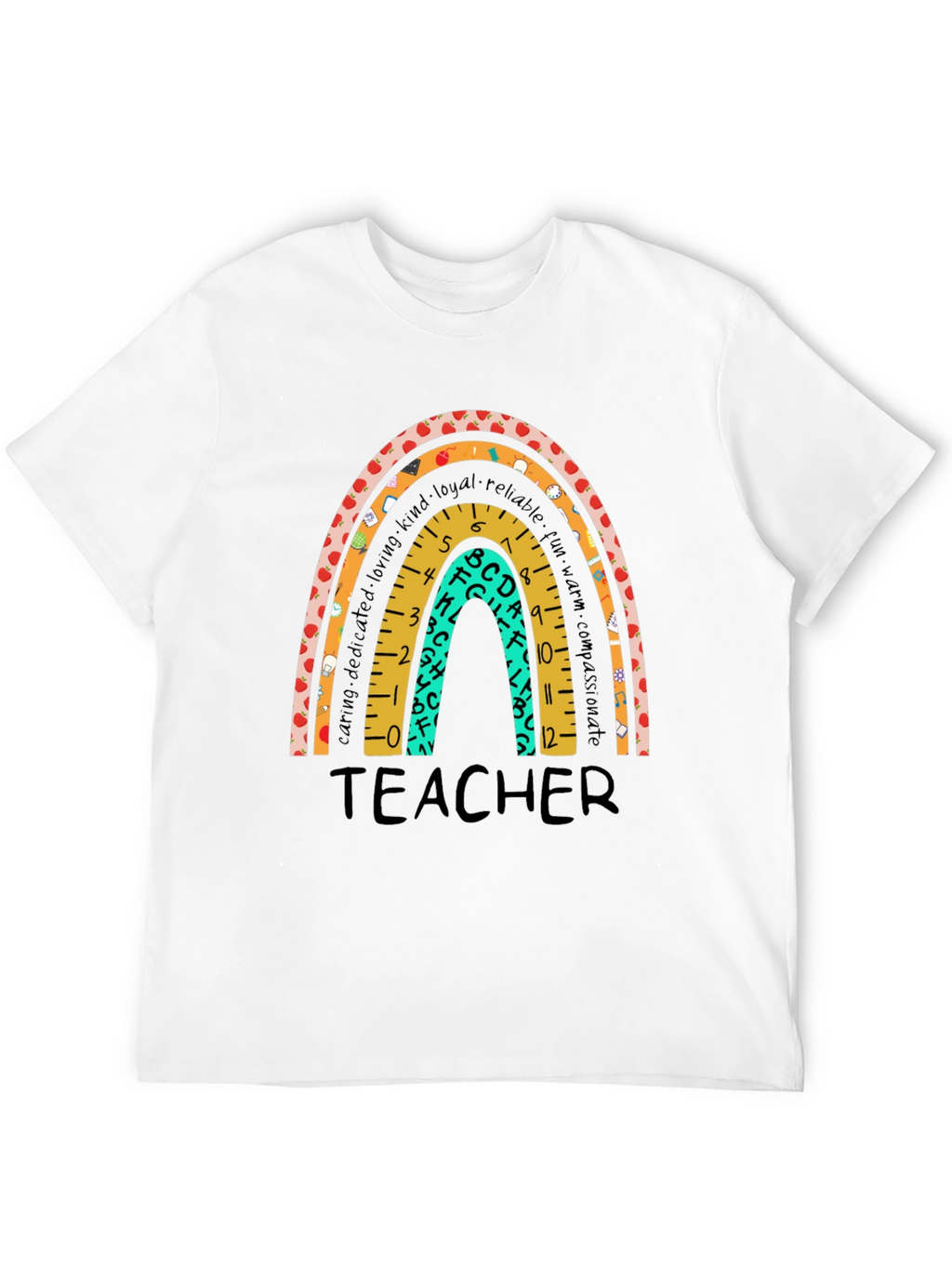 Teacher Rainbow Graphic Tee