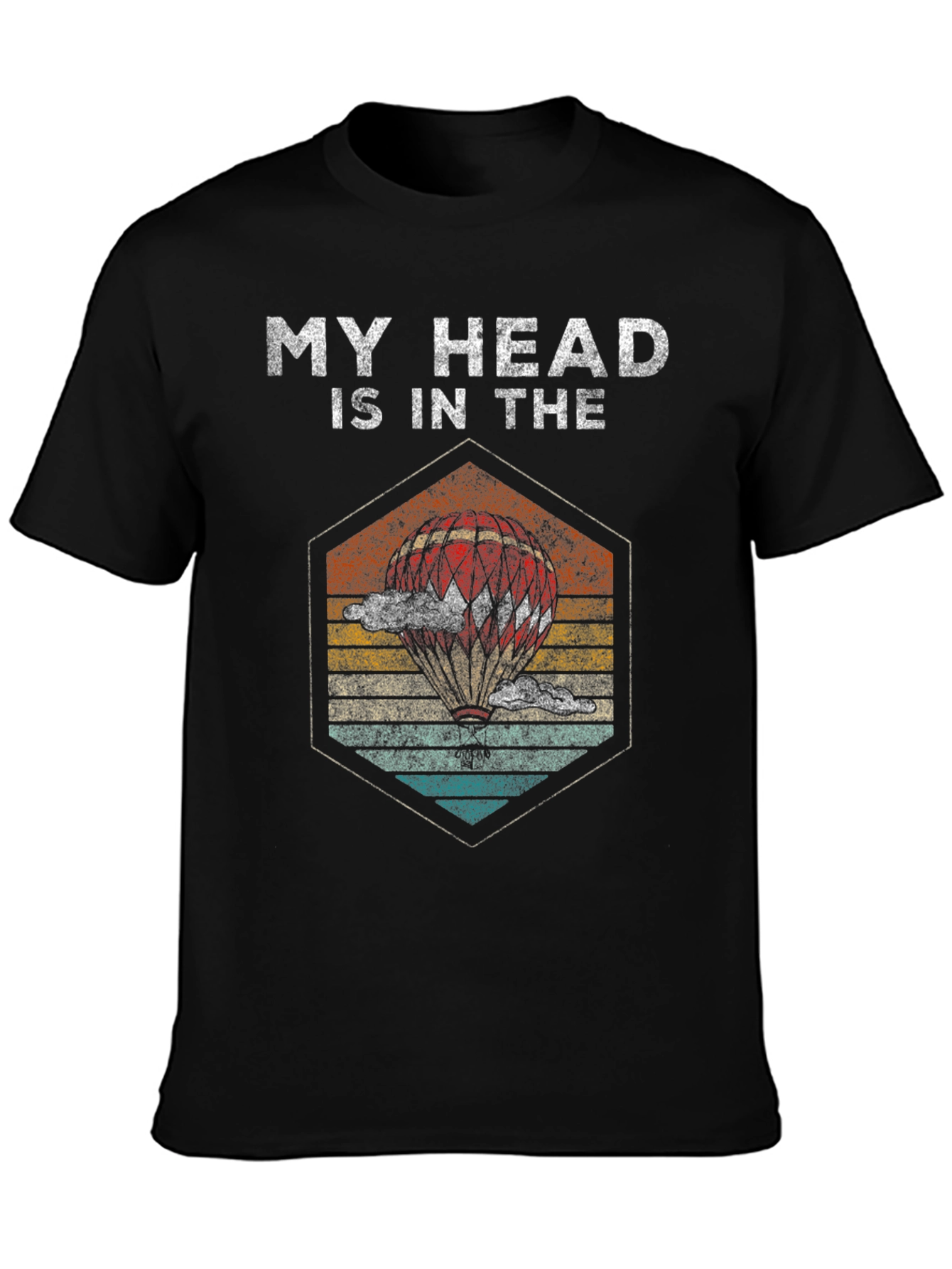 My Head Is In The Clouds T-Shirt Balloon Design