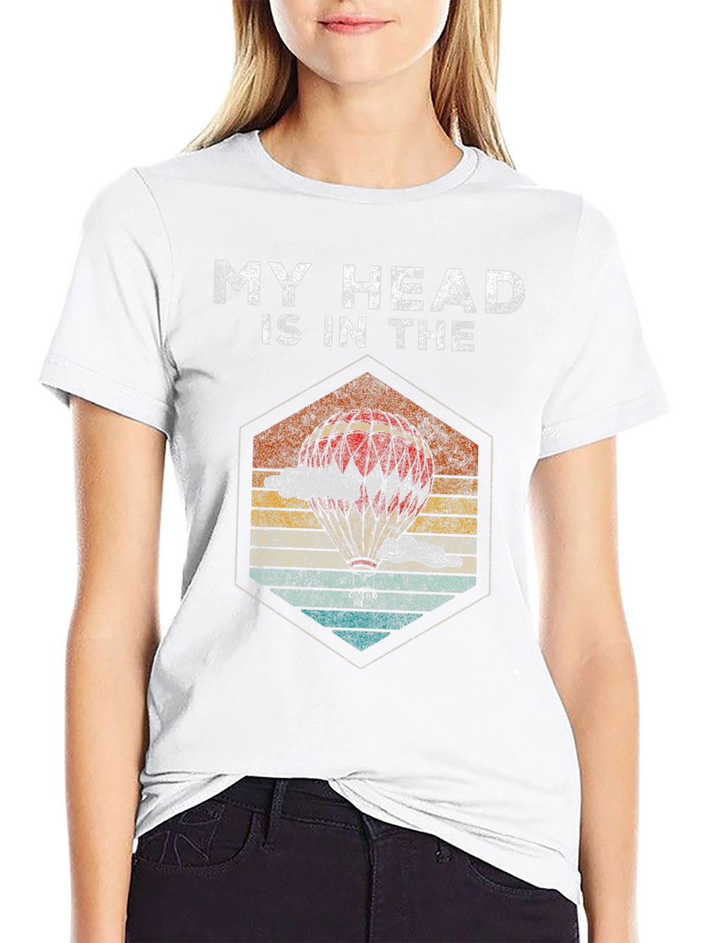 My Head Is In The Clouds T-Shirt Balloon Design