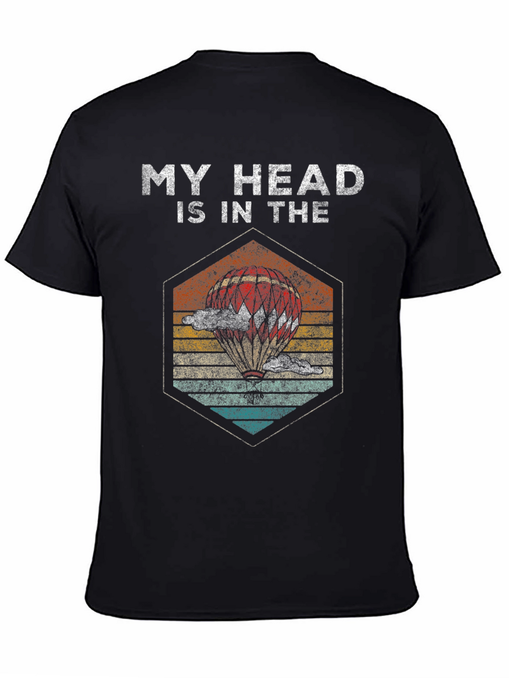 My Head Is In The Clouds T-Shirt Balloon Design