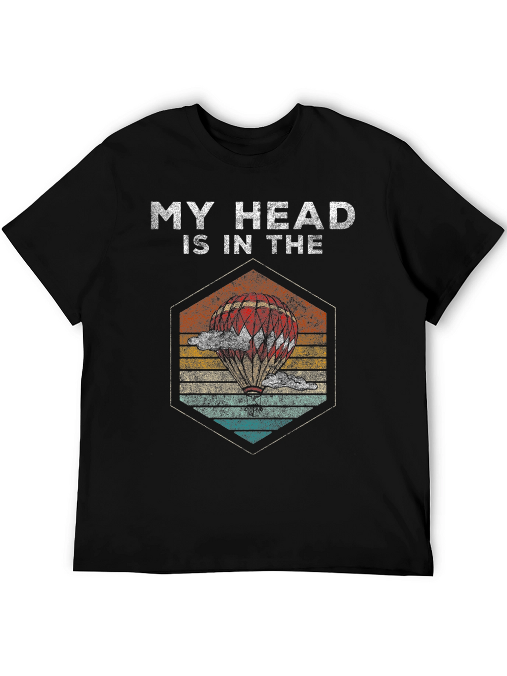 My Head Is In The Clouds T-Shirt Balloon Design