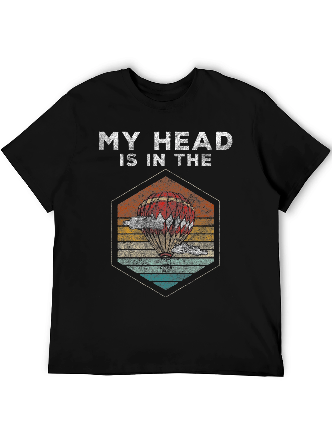 My Head Is In The Clouds T-Shirt Balloon Design