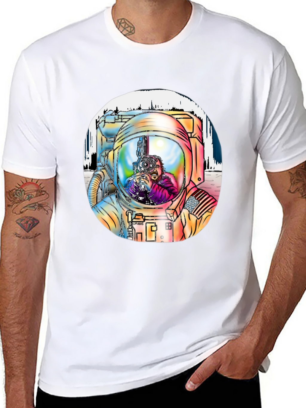 Astronaut Graphic Print T-Shirt