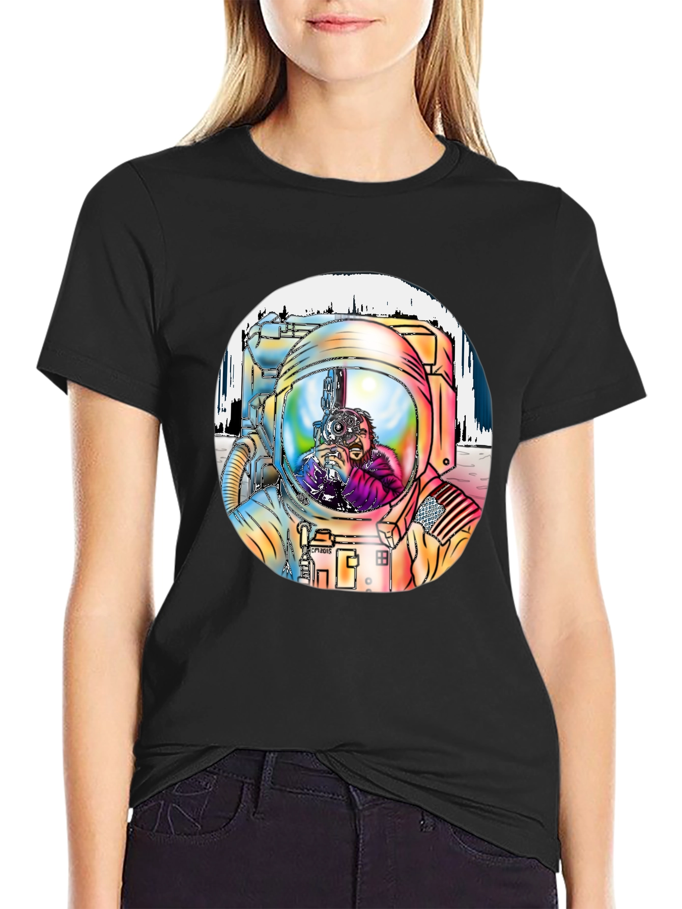 Astronaut Graphic Print T-Shirt