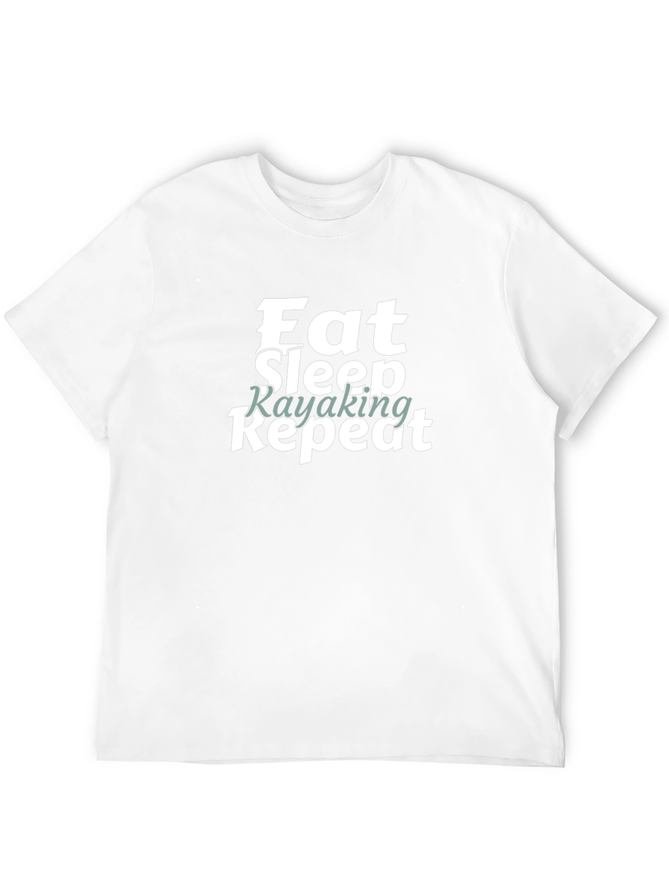 Eat Sleep Kayaking Repeat Graphic Tee Shirt